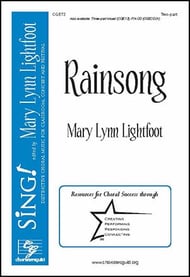 Rainsong Two-Part choral sheet music cover Thumbnail